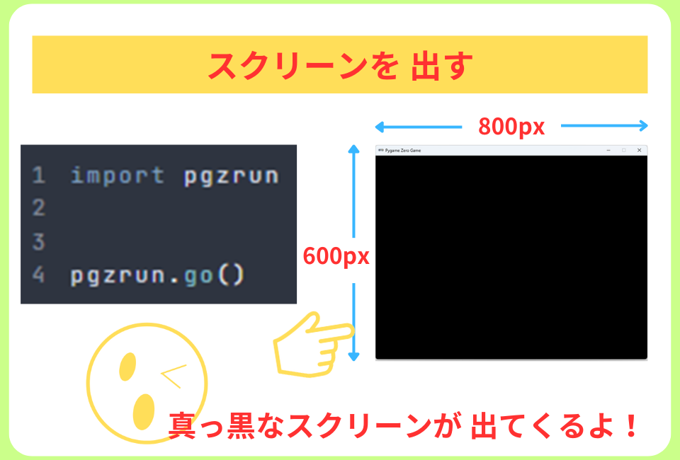 pythonしよう!00：スクリーンを出す