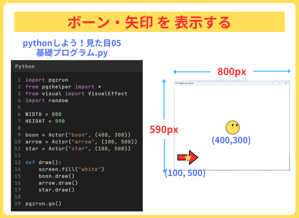pythonしよう！見た目05：ボーン・矢印を表示する